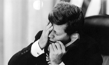 President Kennedy hears of the assasination of Patrice Lumumba in 1961