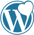 Wordpress con corazon en el logo